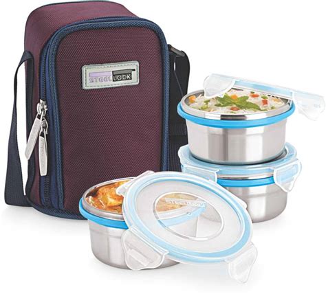 steel lock airtight lunch box|Amazon.com: Locking Lunch Box.